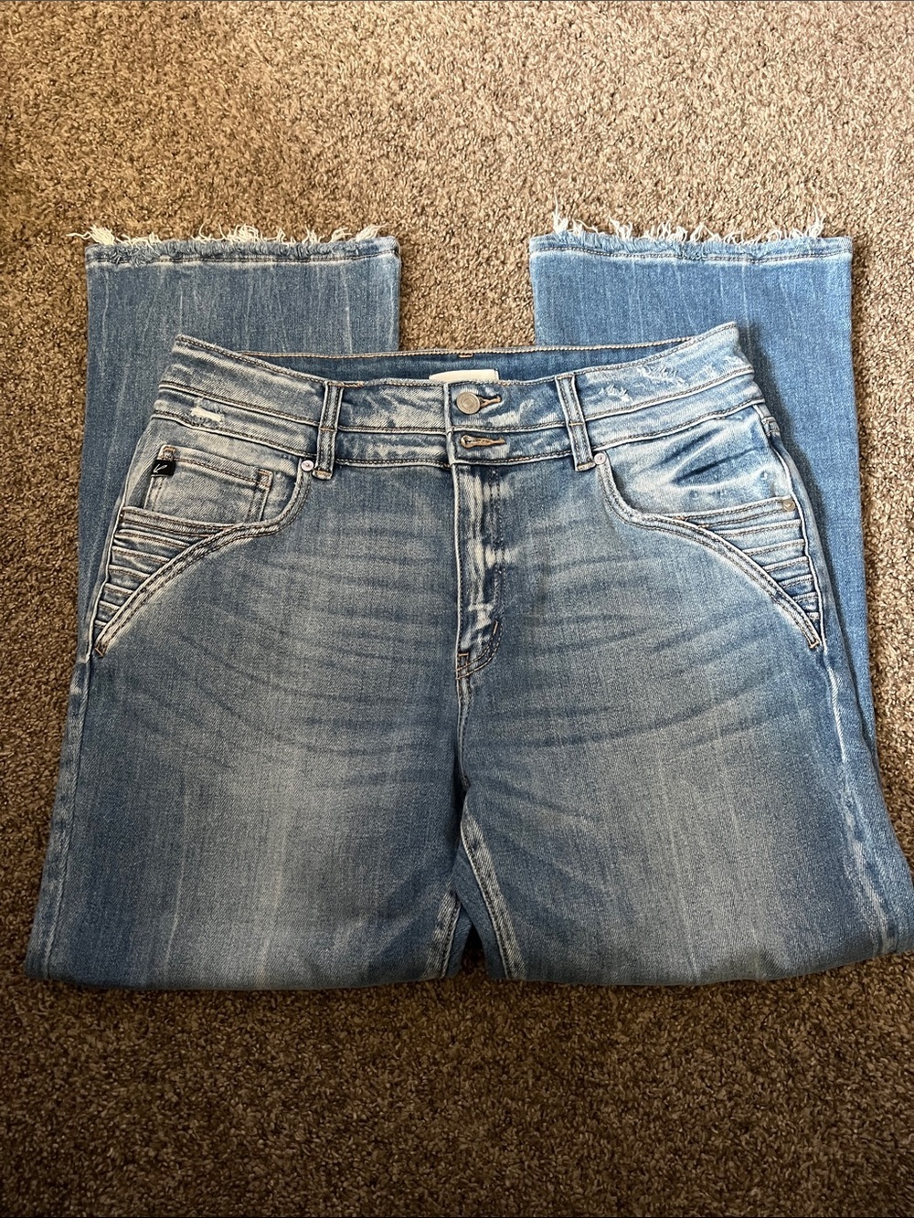 KanCan Belle High Rise Crop Bootcut Jeans - Picture 2 of 5